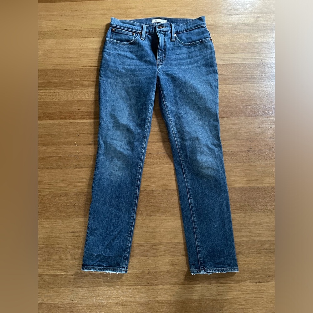 Madewell Tomboy Straight Jeans, Medium wash, size 26